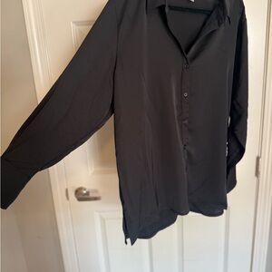A New Day Charcoal Blouse